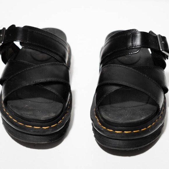 Dr.Martens☆RYKER SANDALS 24515001（UK3-UK9) Size W5/M4 - Dr. Martens Women's Ryker II Black Leather